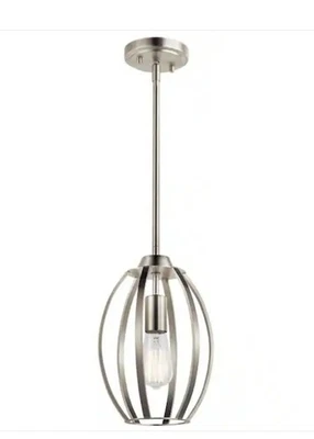 Kichler Tao Níquel Cepillado Contemporáneo Jaula Cocina Colgante Luz Foto 1 de 3
