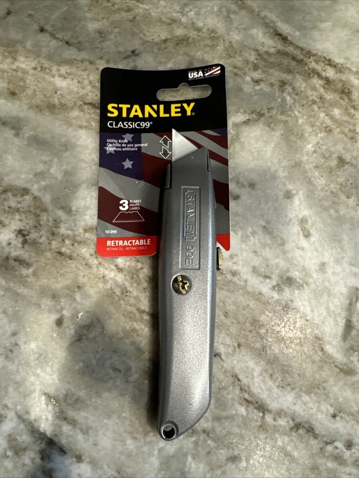 Cuchillo utilitario Stanley Bostitch Classic 99 con hoja retráctil gris 10099 Foto 1 de 2