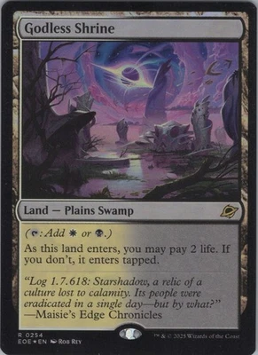 MTG (FOIL) Godless Shrine R Edge of Eternities 254 NM - Image 1 of 2