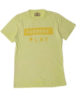 Camiseta Top CARRERA Para Hombre Gráfica Pequeña Amarilla CQ12 Foto 1 de 4