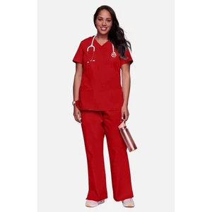 6 Sets Med Couture Grey's Anatomy Cherokee Nurse Srubs Red Blue Wine Med 13PCS - Foto 1 di 6