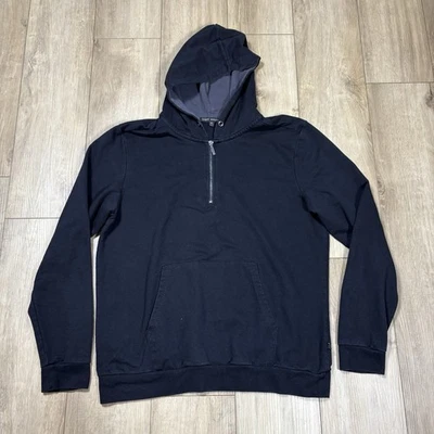 Sudadera con Capucha Robert Barakett Punta de Anclaje Negra Media Cremallera Talla Grande L Foto 1 de 4