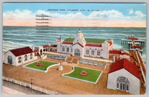 Postal 1945 Ventnor Pier Atlantic City NJ - Imagen 1 de 2