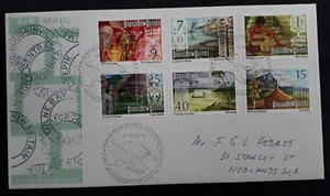 1973 Papua New Guinea Folk Culture  FDC ties 6 stamps Port Moresby - Bild 1 von 2
