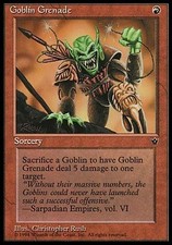 1x Goblin Grenade V3 Fallen Empires MtG Magic Red Common 1 x1 Card Cards