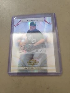2008 DAVID BROMBERG DONRUSS THREADS AUTO GOLD SIGNATURE CARD. MINNESOTA. 551/999 - Picture 1 of 2