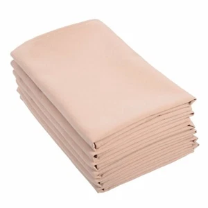 10x Napkin Serviette Beige Restaurant Table Linen 100% Jet Spun Poly 50x50cm - Picture 1 of 1
