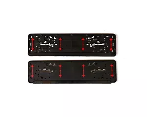 2x European License Number Plate Frame Holder Surround Premium Quality Wurth - Picture 1 of 4