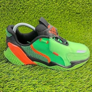 Adidas 4UTURE Boys Size 6Y Green Orange Black Athletic Running Shoes Sneakers - Picture 1 of 11