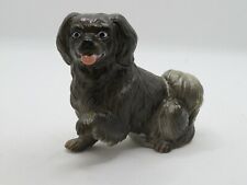 Vintage NEW-RAY Rubber Plastic Dog Toy Figurine Tibetan Spaniel