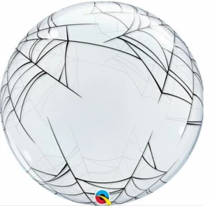 Halloween Party Supplies Spider's Web Bubble Balloon Decoration (61 cm) - Picture 1 of 1
