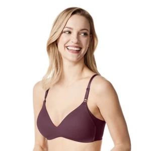 Warner's 1056 BH ohne Nebenwirkungen ohne Bügel 34C Mauve Weinrot - Bild 1 von 3