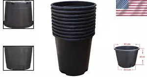 Versatile 1-15 Gallon Nursery Pots with Drainage Holes - Perfect for Any Garden - Picture 1 of 6