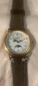 ✅ Vintage AUSTIN Moonphase, Month Day Date Calendar Watch Rare NOT WORKING - Picture 1 of 9