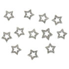  12 Pcs Nail Art Charms Decorative Star Accessories Decorations for Metal