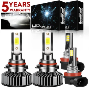 Faro LED 6000K 9012 para Chrysler 300 2011 2013 2014 + bombillas antiniebla H11/H16 - Imagen 1 de 16