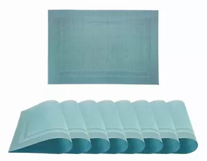 Placemats Set of 8 Washable PVC Vinyl Table Mats Non-Slip Heat Resistant Kitc... - Picture 1 of 2