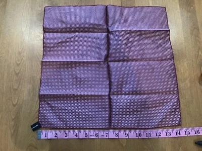 SAK’S FIFTH AVE   14” SILK ITALY POCKET SQUARE HANKY + 2 FREE - Image 1 of 4