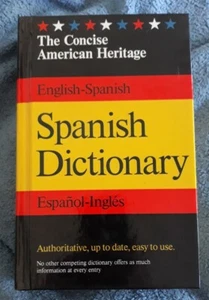 The Concise American Heritage Spanish-English Dictionary. Excellent Condition - Picture 1 of 5