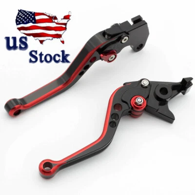 CNC Short Mix-Color Clutch Brake Lever For Ducati 1198/S/R 2009-2011 Red 2010 11 - Image 1 of 4