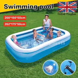 More details for large family swimming pool garden outdoor summer inflatable kids ground pools uk