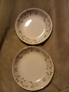 2-Sheffield Fine China Classic 501 Japan Pink Flowers Dessert Fruit Bowls Japan - Picture 1 of 5