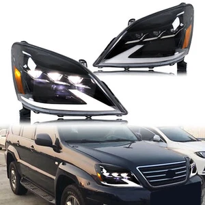 LED Headlights For Lexus GX470 2003-2009 Sequential Turn Signal Front Lamps  - Picture 1 of 5