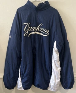 Majestic MLB Genuine Merch NY Yankees Windbreaker Jacket Men's 4XT - Picture 1 of 4