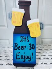 Wooden Beer:30 Sign Hand Painted, Perfect for Home Bar or Tavern-Personalize it!