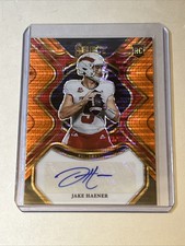 2023 Select Draft Picks JAKE HAENER Rookie RC Orange Pulsar Prizm AUTO FOTL /30