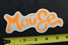 Mouse Skateboards Clear Neon Orange Graffiti Z49B Vintage Skateboarding STICKER