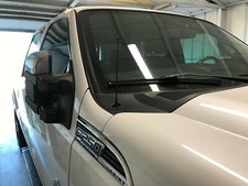 9" Black Stainless Antenna Mast Power Radio AMFM for FORD F-250 - F750 1997-2016