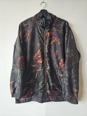 Chaqueta Avon Vintage Mujer XL Floral Cremallera Completa Ligera Nylon Años 90 Retro Foto 1 de 4