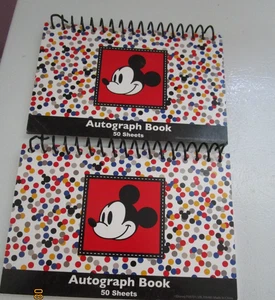 Neu Disney Mickey Mouse 50 Blatt Autogramm Bücher x 2 5,5 mal 4 Zoll - Bild 1 von 3