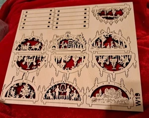 Letzte Platte 19 sind 9 Schwibbögen mit Sockel 6  cm Weihnacht 2025 Holz - Bild 1 von 1