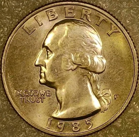 🔥 UNCIRCULATED 1985-P WASHINGTON QUARTER DDO DDR VARIETY - Image 1 of 4