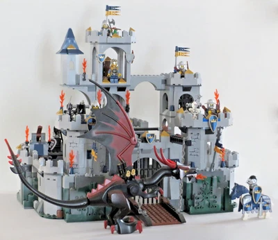 Incomplete LEGO Castle: King's Castle Siege (7094) with dragon Read Description - Image 1 of 4