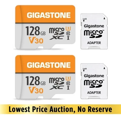 Gigastone 128GB Micro SD Card (2-Pack), 4K UHD Video, Switch Compatible - Image 1 of 4