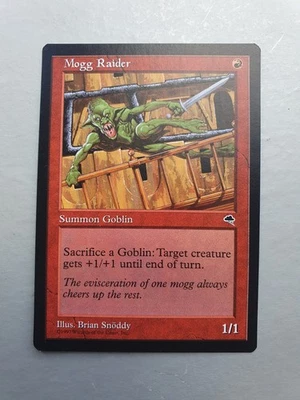 Mogg Raider, MTG Tempest (1997) Common Red Creature VNM  - Image 1 of 2
