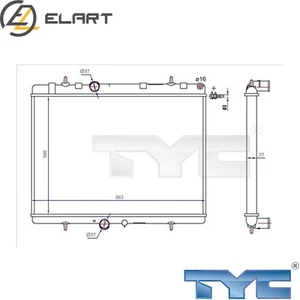 RADIATOR ENGINE COOLING 726-0020-R FOR CITROËN C4/II/PICASSO/MPV/GRAND DS4 C5 - Picture 1 of 6