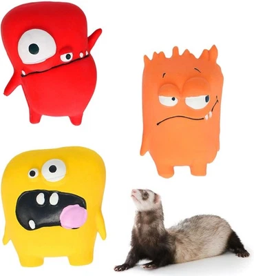 Latex Big-Eyed Monster-Shaped Dog Toy: Vocalising, Durable, Easy to Clean - Image 1 of 4