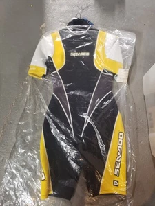 NWT Seadoo Ladies Expedition Shorty 9-10 Wetsuit Yellow - Picture 1 of 3