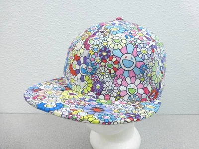 Кепка на резинке New Era x Takashi Murakami с цветочным принтом 59Fifty размер 7 1/4 - Изображение 1 из 4
