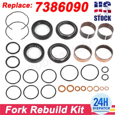 US Fork Bushing Dust Oil Seal Rebuild Kit For HONDA GL1500 GOLDWING CMX300 CB750 - Imagen 1 de 4