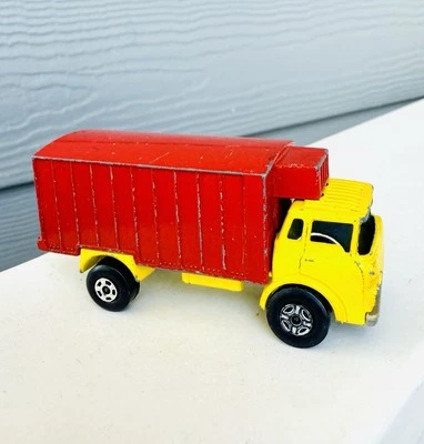 1970 Lesney Matchbox Superfast #44 GMC Refrigerator Truck Red/Yellow RARE Color! - Image 1 of 4