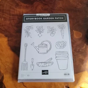 Stampin' Up! Storybook Garden Patch Cling Rubber Stamp Set w Coordinating Dies - Picture 1 of 3