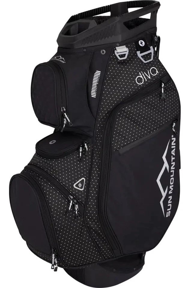 Nuevo bolso Sun Mountain Golf Damas Diva Carrito Negro/Negro/Diamante Foto 1 de 1