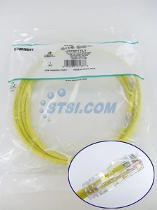 Cable/cable de conexión modular de red Panduit UTPSP7YLY Cat6, amarillo 7 pies ~STSI - Imagen 1 de 3