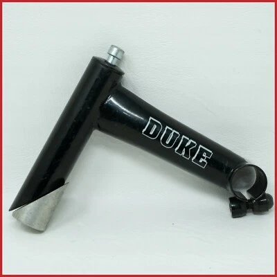 NOS ITM DUKE MTB STEM MOUNTAIN BIKE 140MM 1 1/4 CLAMP 25.4 90S VINTAGE BLACK OLD - Image 1 of 4