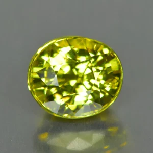 1,34 kt romantischer glänzender Edelstein unbeheizt gelb grossulärer Mali Granat - Bild 1 von 1